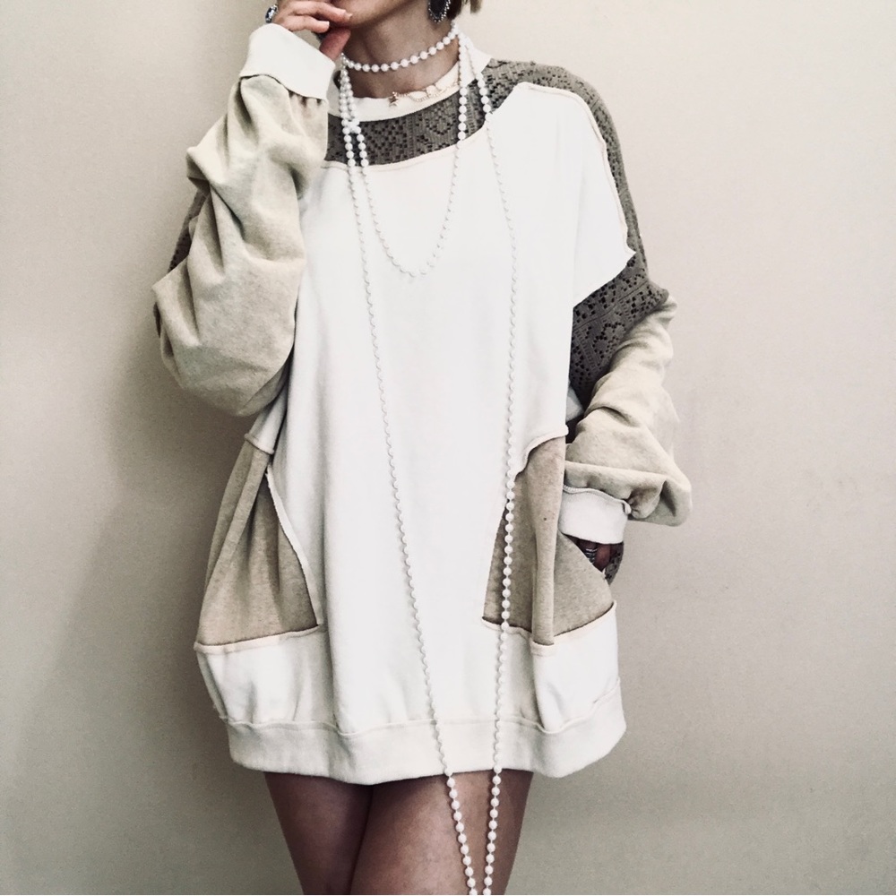Brand new baggy pocket  sweater shirt